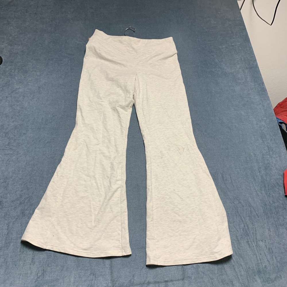 American Eagle Outfitters Flared Leg Sweatpants Womens Large Gray High Waisted